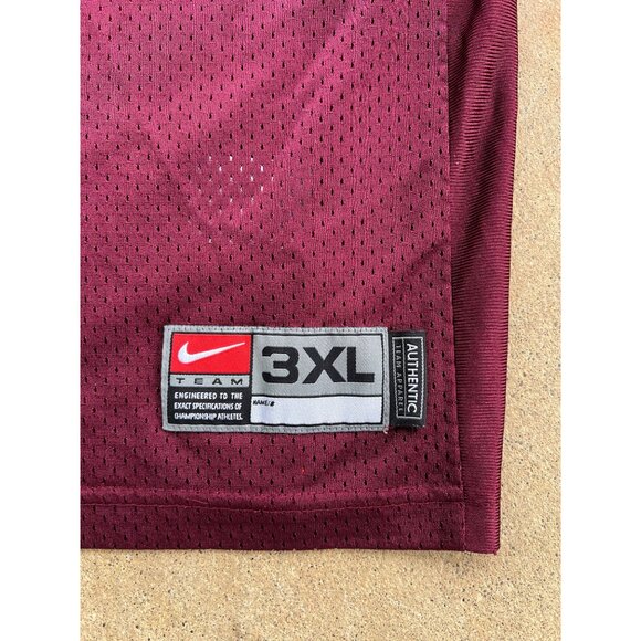 Vintage Nike Team Authentic Virginia Tech Hokies Football Jersey 4 Size 3XL I3 - Picture 2 of 5